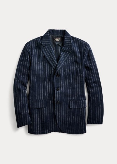 Blazer Ralph Lauren Hombre Azules - Slim Striped - LPGUA1207